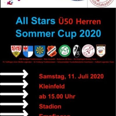 Sportwoche mit Ü50 Herren und Ü30 Damen Turnier am 11. Juli 2020 in Empfingen