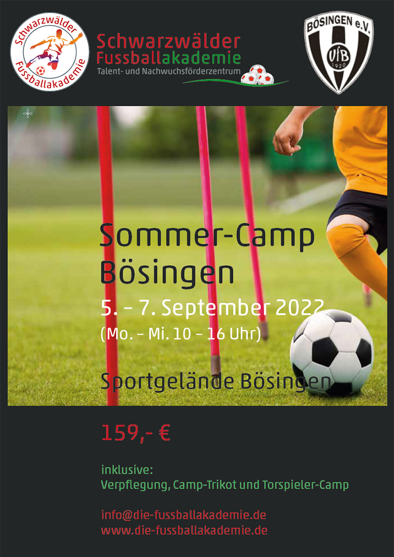 Fußball Sommer-Camp Bösingen 2022
