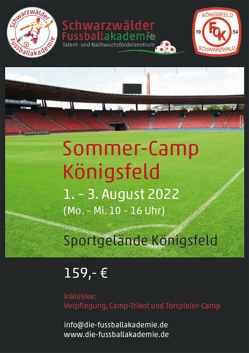 Fußball Sommer-Camp Königsfeld 2022