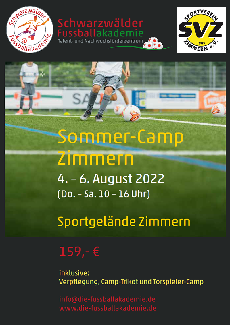 Fußball Sommer-Camp Zimmern 2022